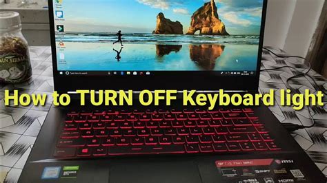keyboard lighting on/off msi laptop